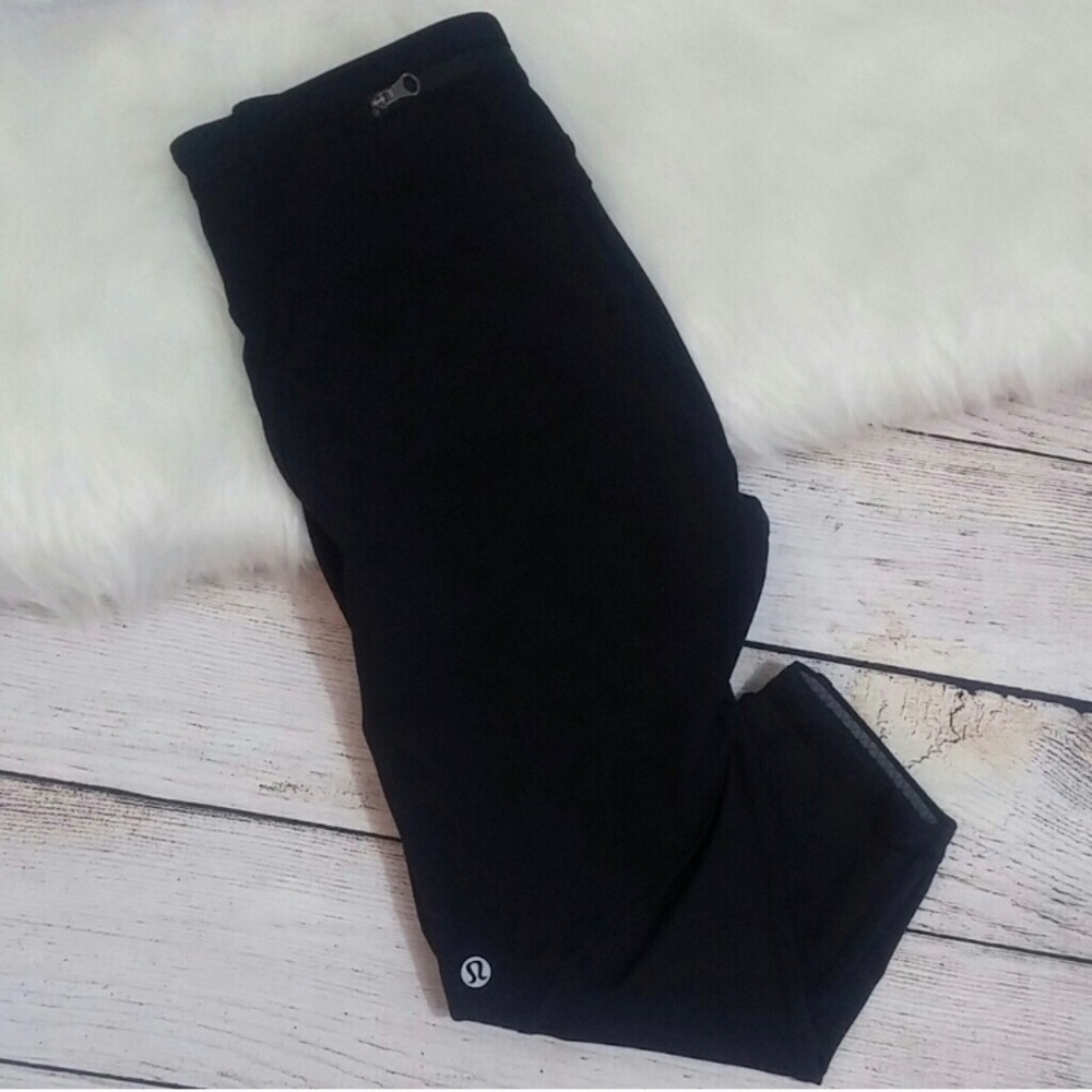 Lululemon Mesh Running Cropped Leggings